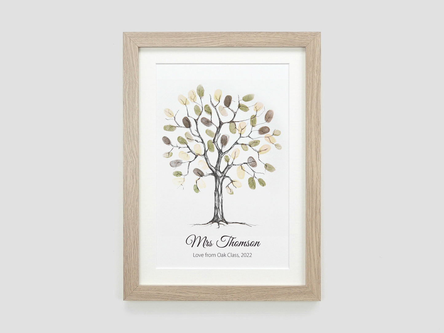 Fingerprint tree alternative wedding guest book