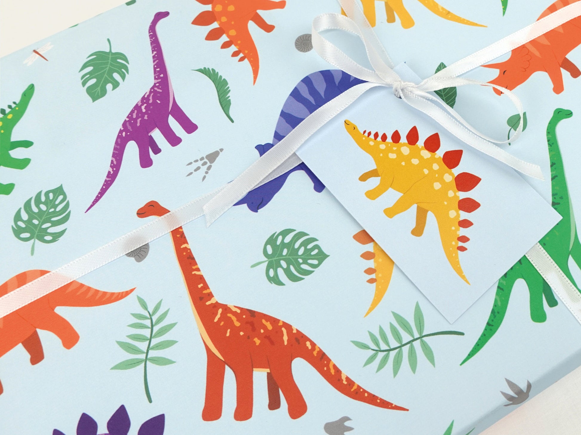 Dinosaur wrapping paper