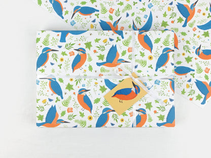 Kingfisher wrapping paper