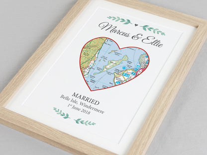 Special Location Map Gift