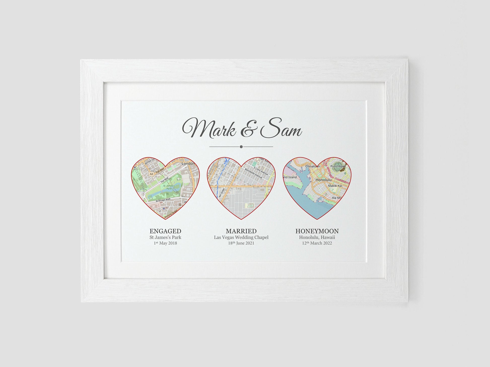 Met Engaged Married Wedding Gift