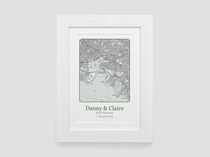 Black and White New Home Map