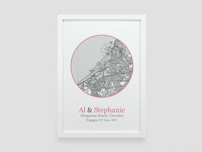 Special Location Map Print **ANY LOCATION** VA120