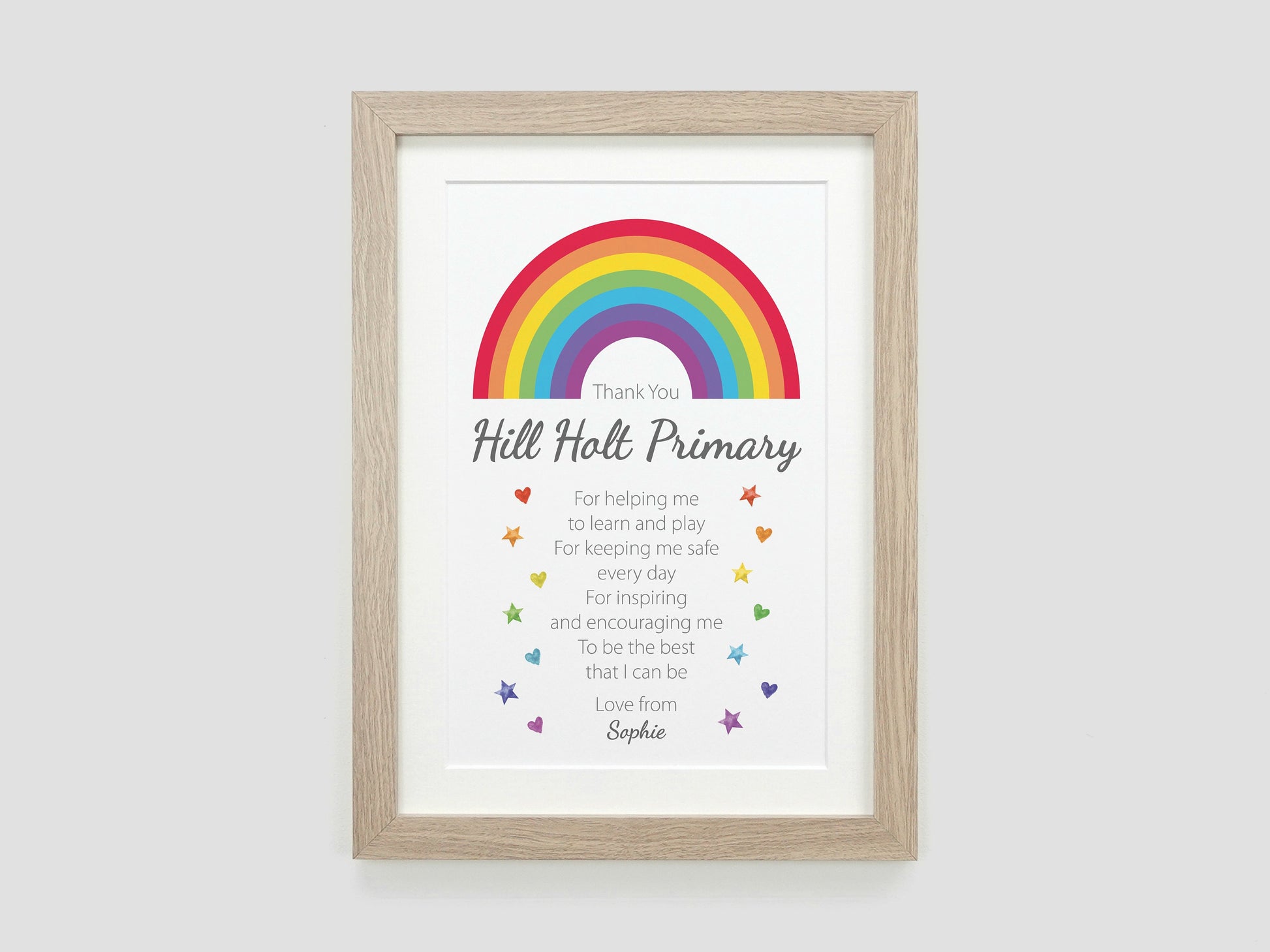 Thank You Teacher Rainbow Gift