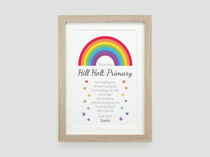 Thank You Teacher Rainbow Gift