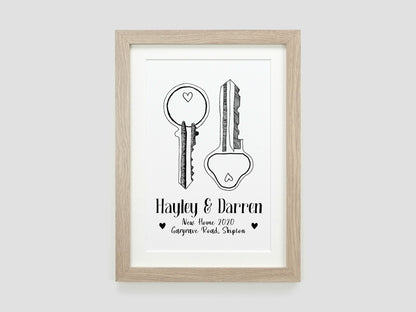 Keys to New Home Print