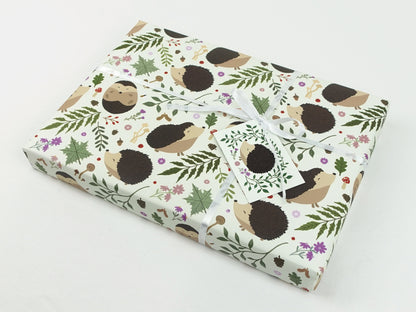 Hedgehog wrapping paper