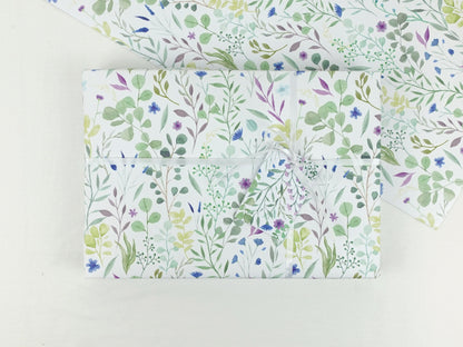 Wedding / Anniversary floral wrapping paper