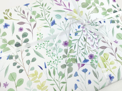 Wedding / Anniversary floral wrapping paper
