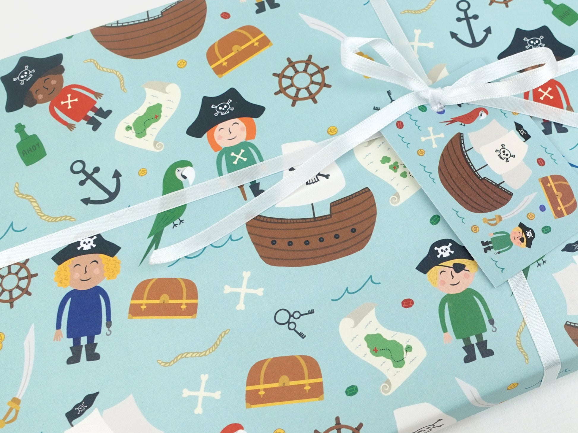 Pirate wrapping paper