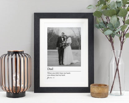 Photo gift for dad