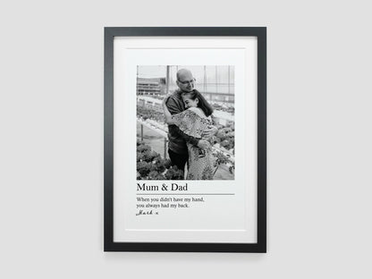Photo gift for dad