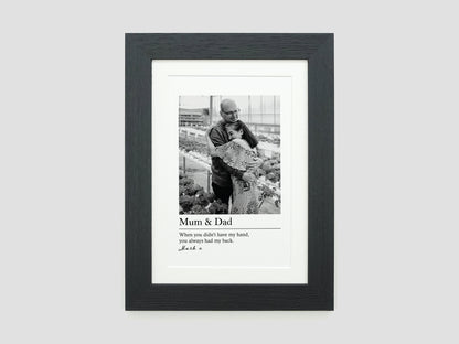 Photo gift for dad