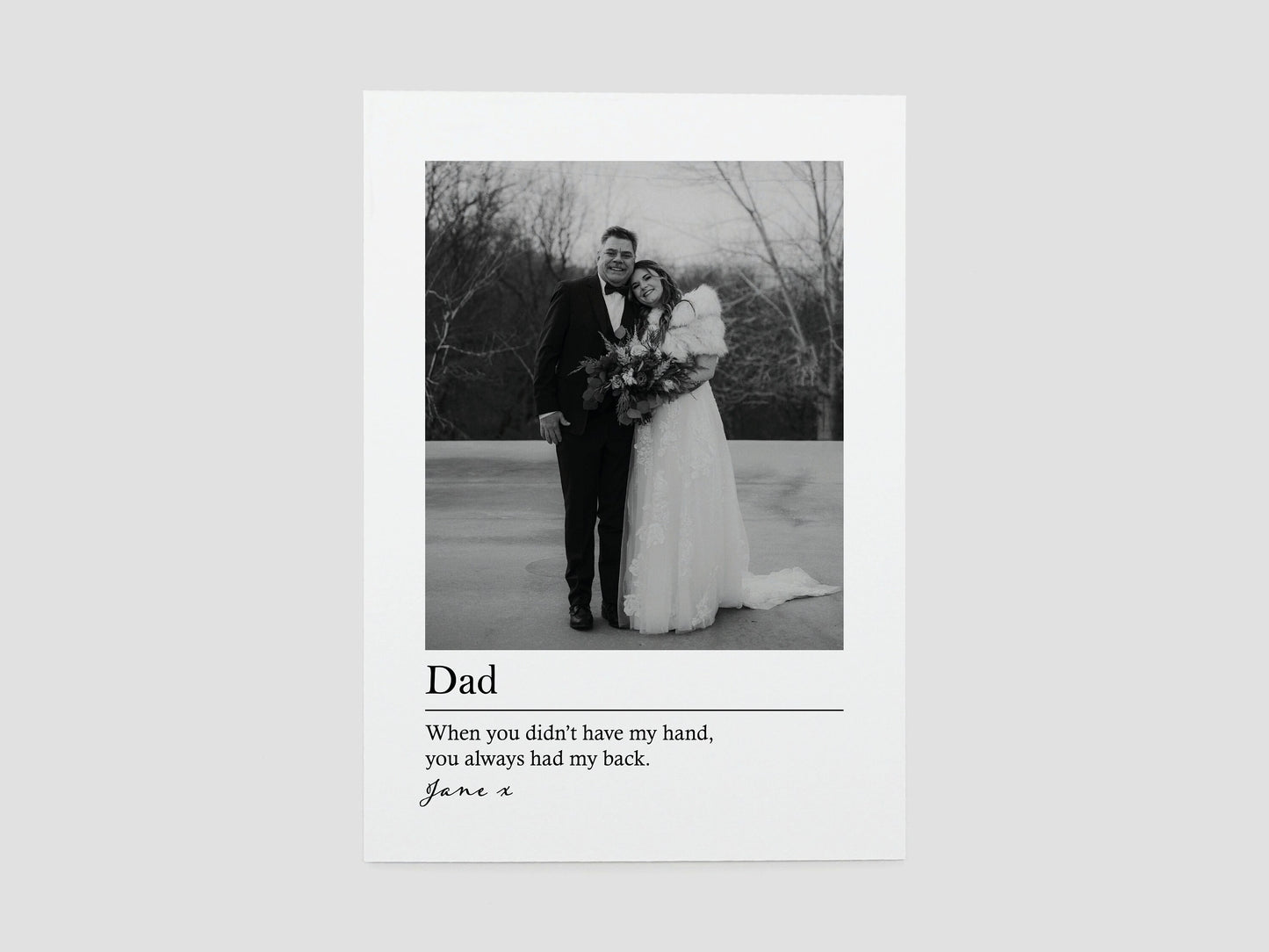 Photo gift for dad