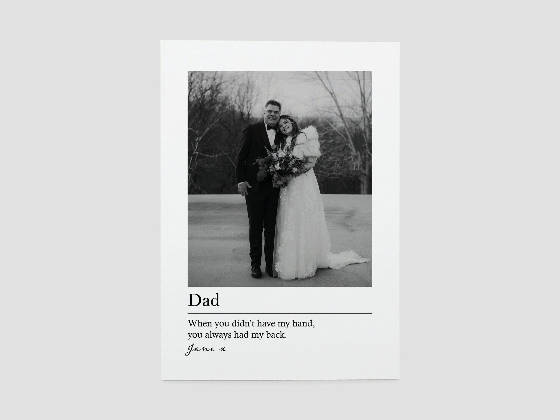 Photo gift for dad