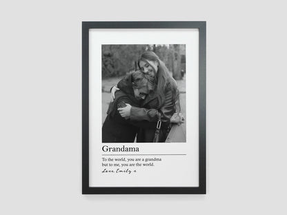 Photo gift for grandparent