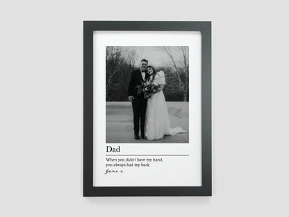 Photo gift for dad