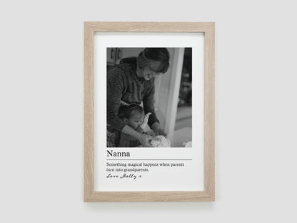 Photo gift for grandparent