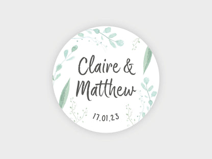 Wedding sticker