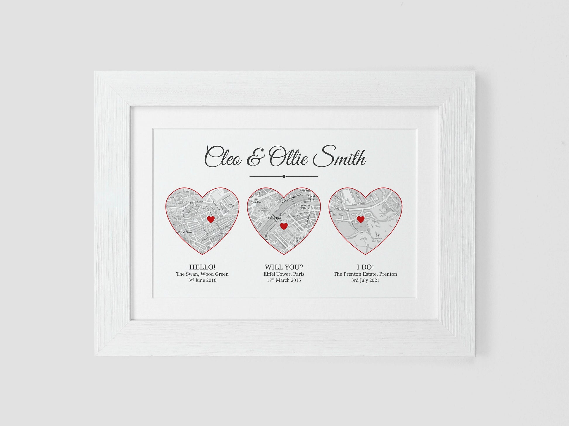Met Engaged Married heart maps