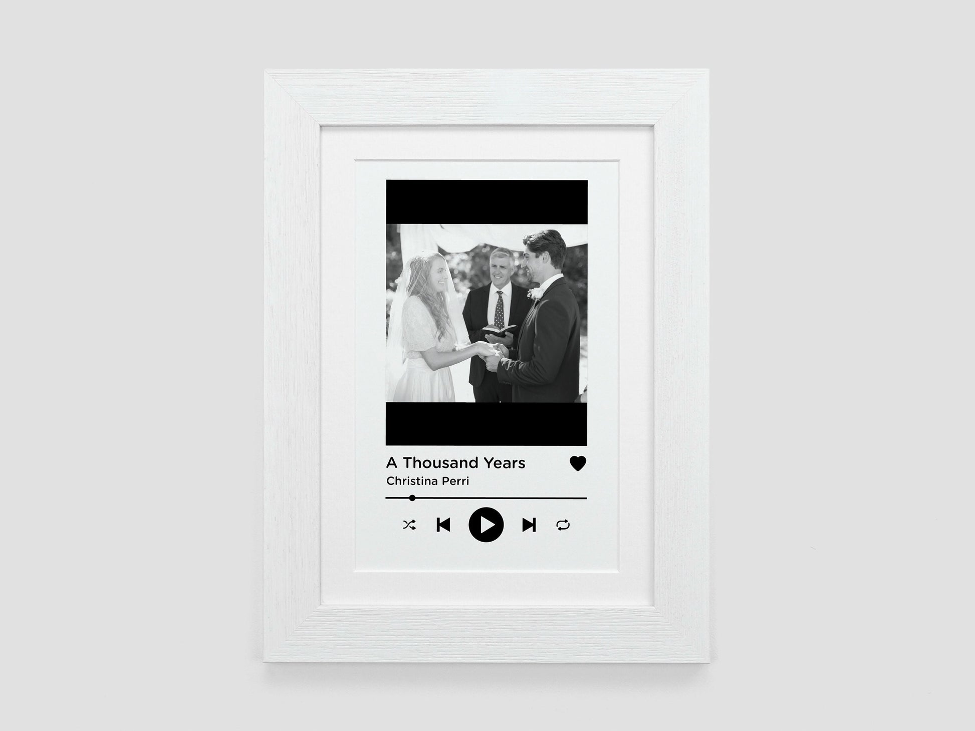 Personalised photo song print