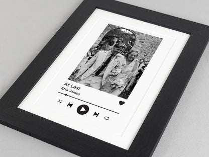 Personalised photo song print