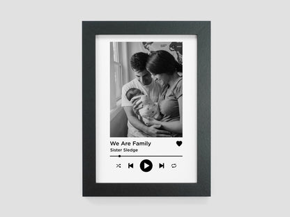 Personalised photo song print
