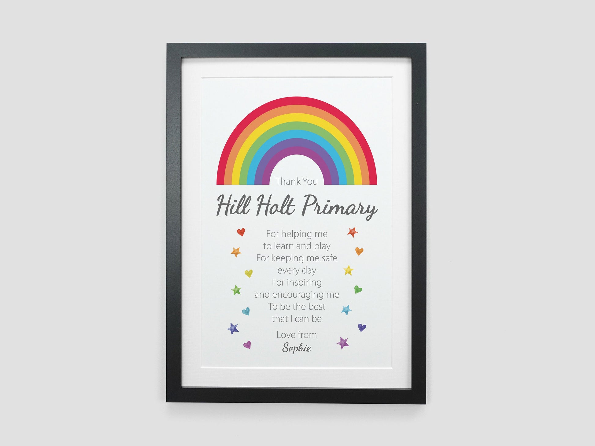 Thank You Teacher Rainbow Gift