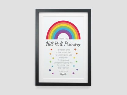 Thank You Teacher Rainbow Gift