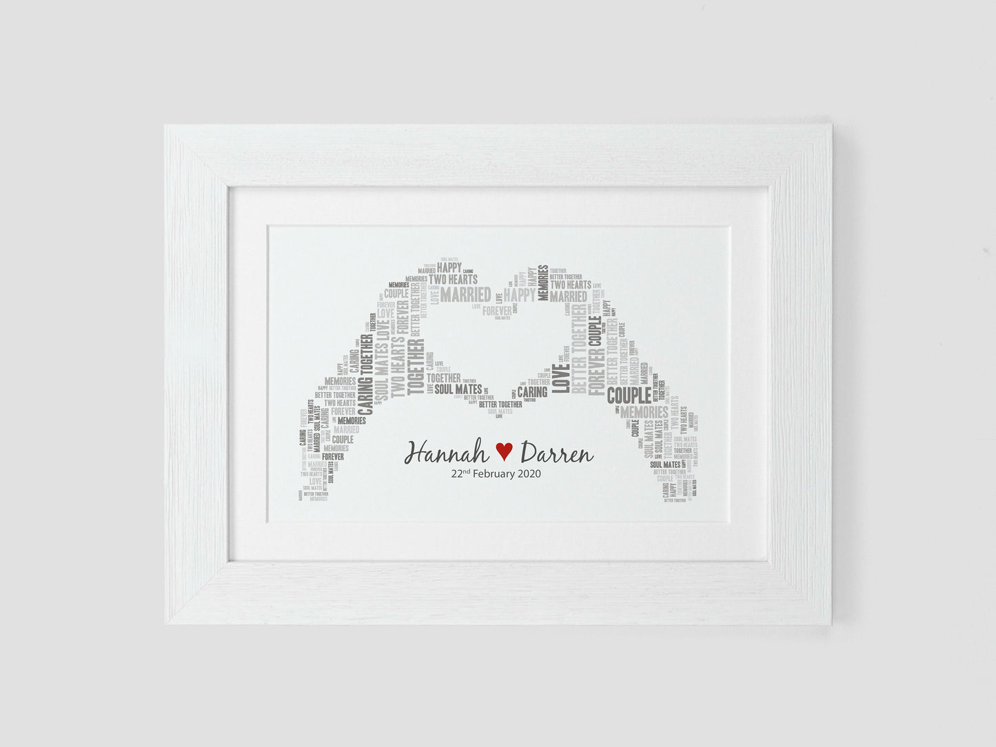 Personalised wedding day gift