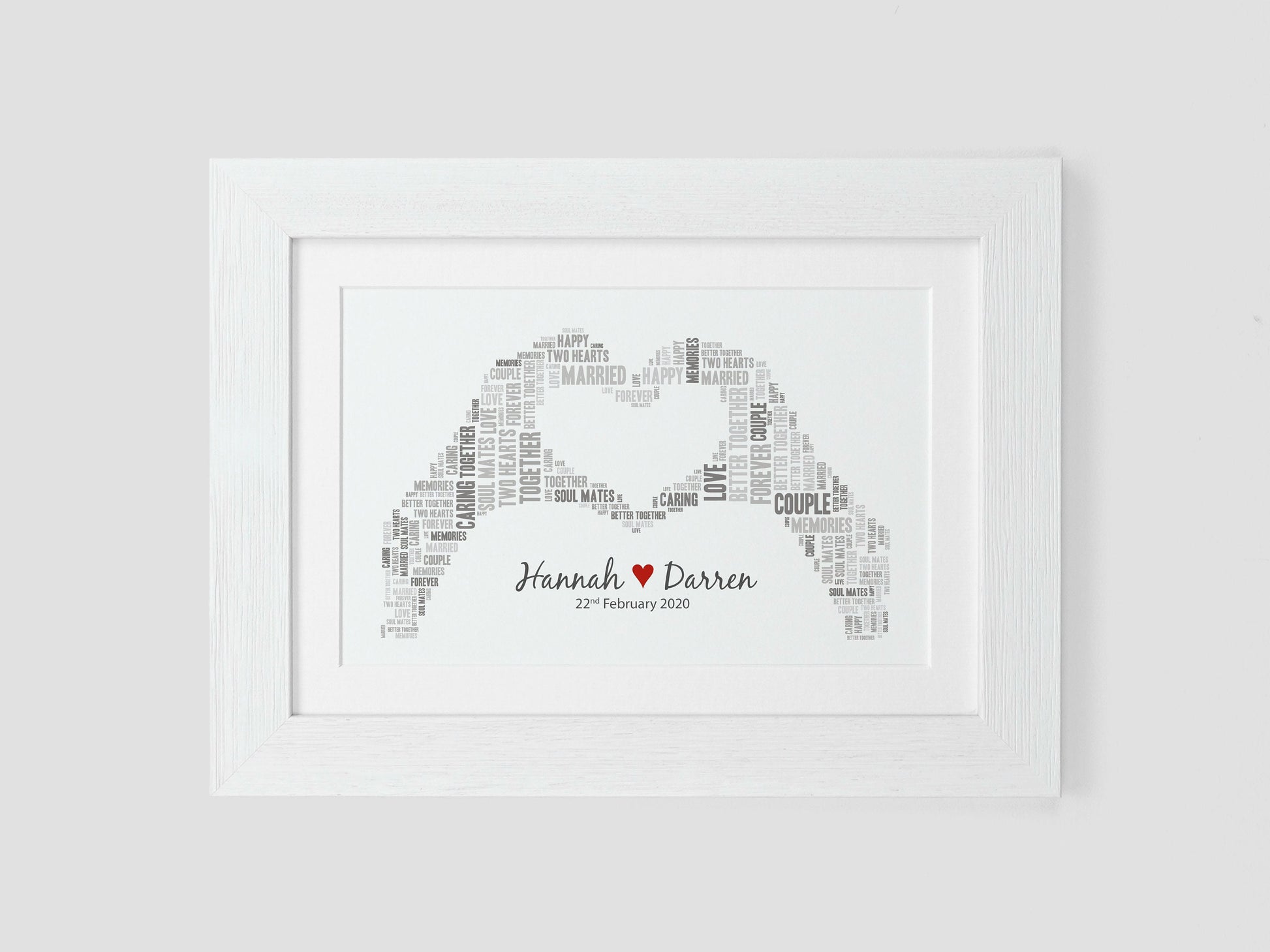Personalised wedding day gift