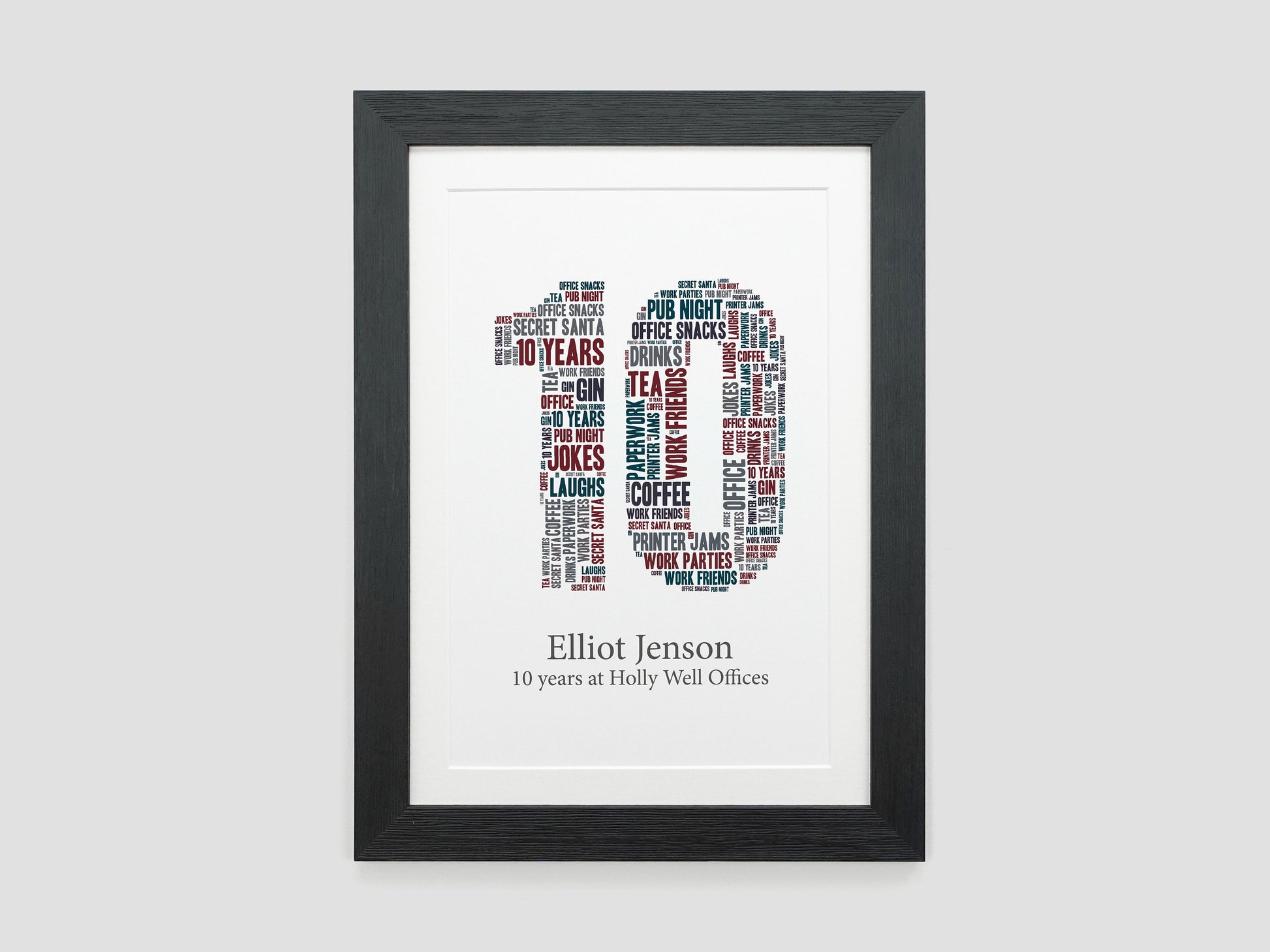 Personalised Word Number