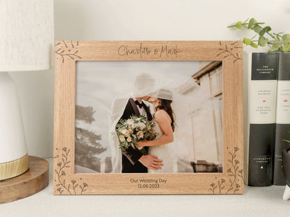 Personalised engraved photo frame VA185
