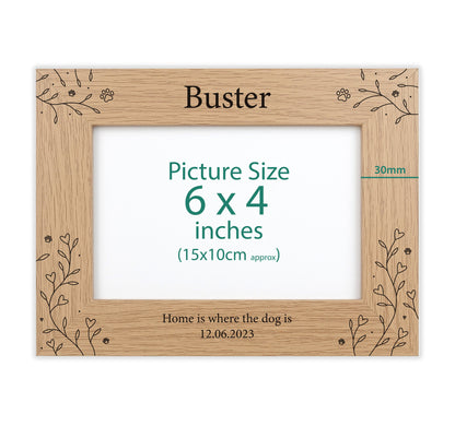 Personalised engraved photo frame VA220
