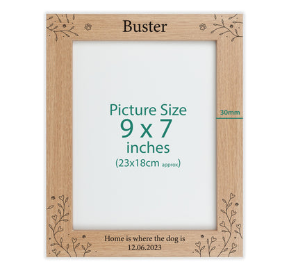 Personalised engraved photo frame VA220