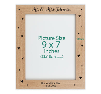 Personalised engraved photo frame VA203