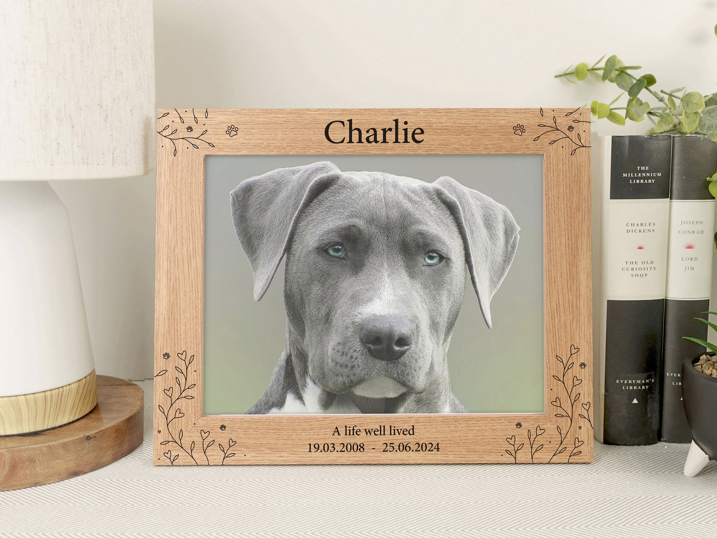 Personalised engraved photo frame VA220