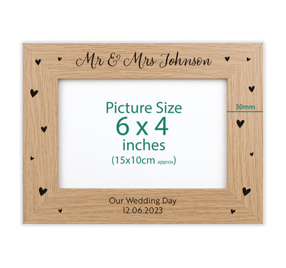 Personalised engraved photo frame VA203
