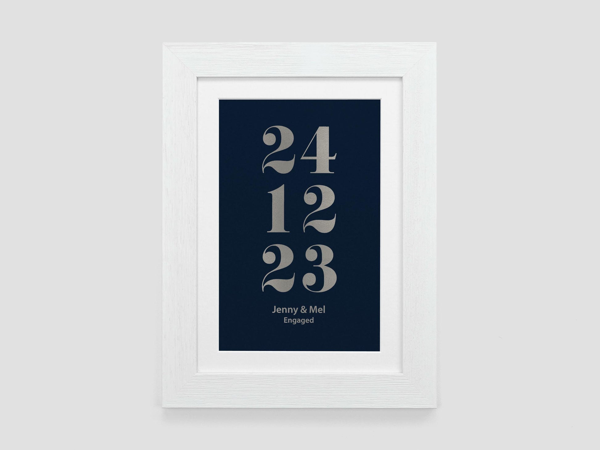 Custom special date metallic foil print