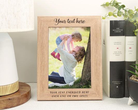 Personalised engraved photo frame VA181