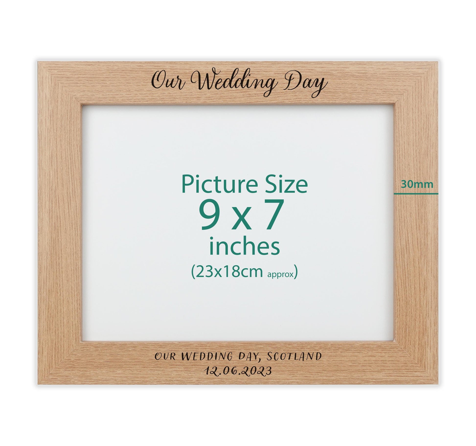 Personalised engraved photo frame VA181