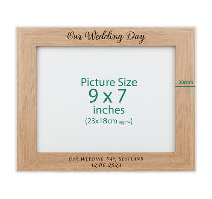 Personalised engraved photo frame VA181