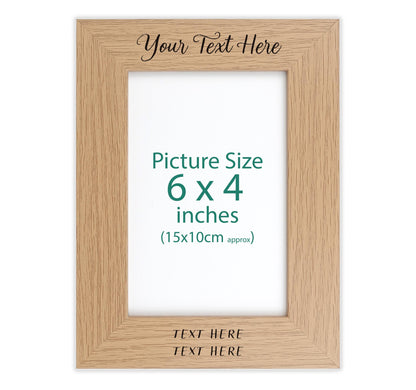 Personalised engraved photo frame VA181