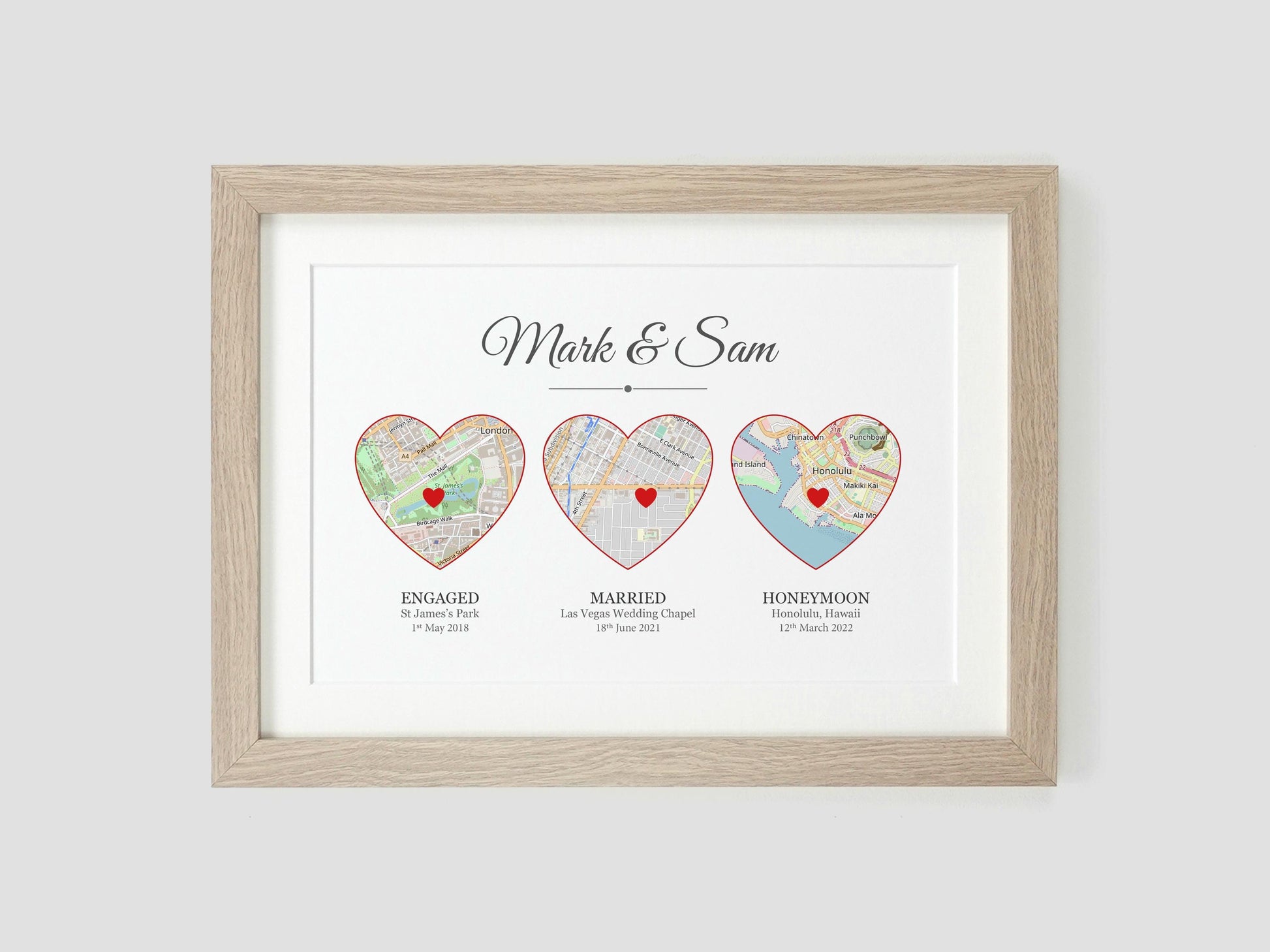 Met Engaged Married Wedding Gift