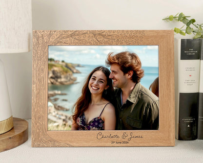 Personalised engraved tree photo frame VA201