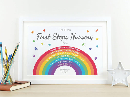 Thank you nursery teacher gift