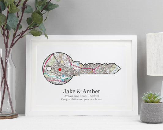 New Home Map Poster