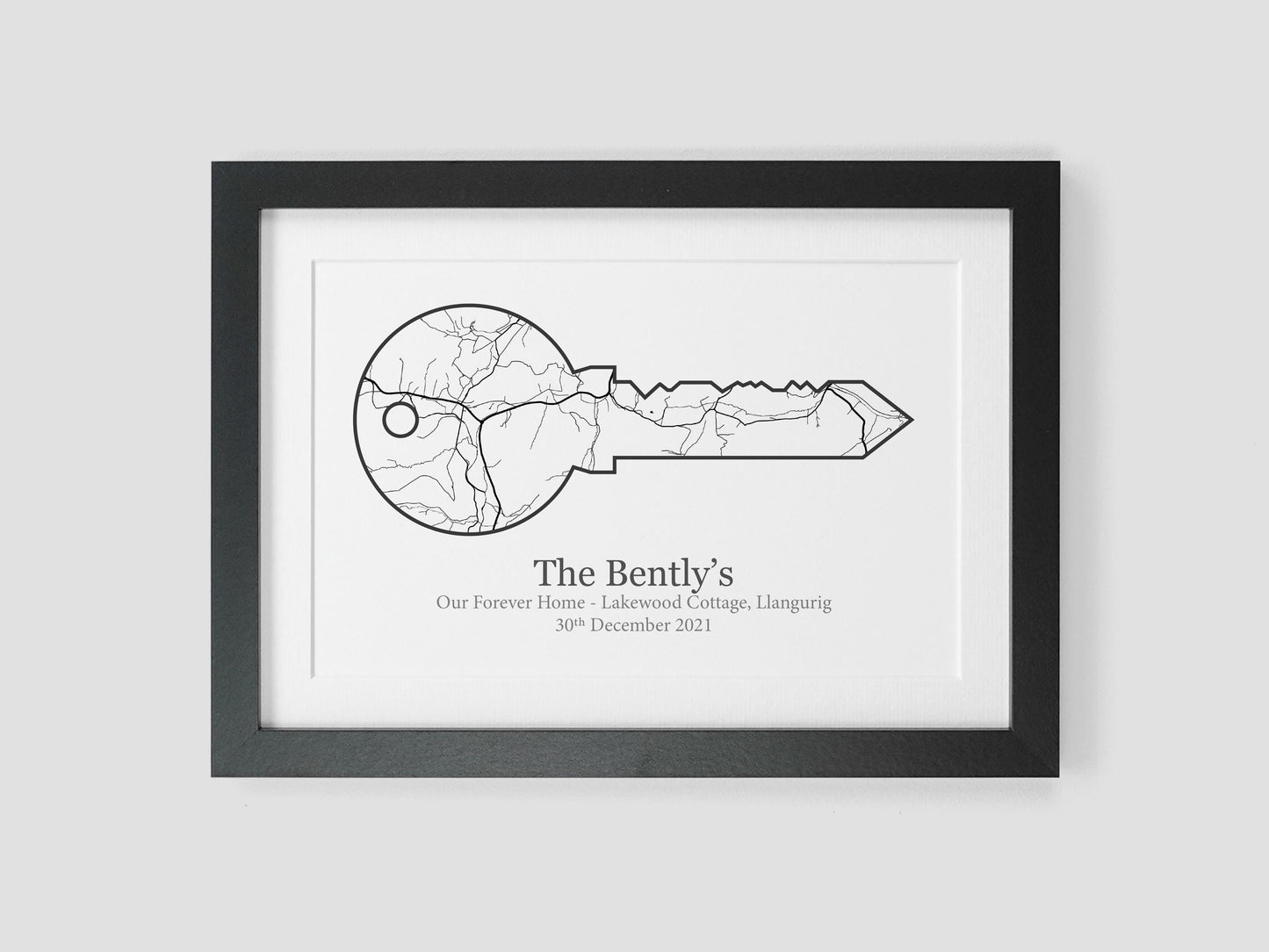 New Home Map Poster