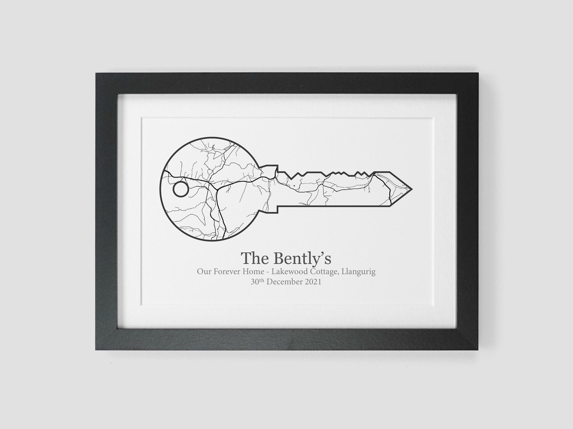 New Home Map Poster