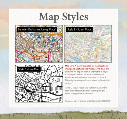 Special Place Map Print
